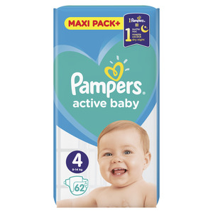 Pampers Active Baby maxi pack s4 62