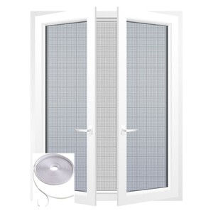 LUANCE zaštitna mreža protiv komaraca 130x150 CM +  samoljepljiva traka 5,6Mx0,7CM, bijela